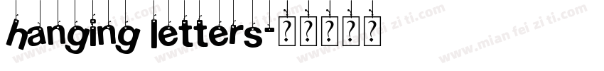 hanging letters字体转换